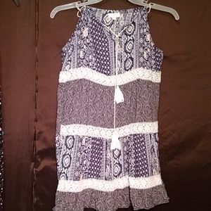 Umgee dress with macrame detail